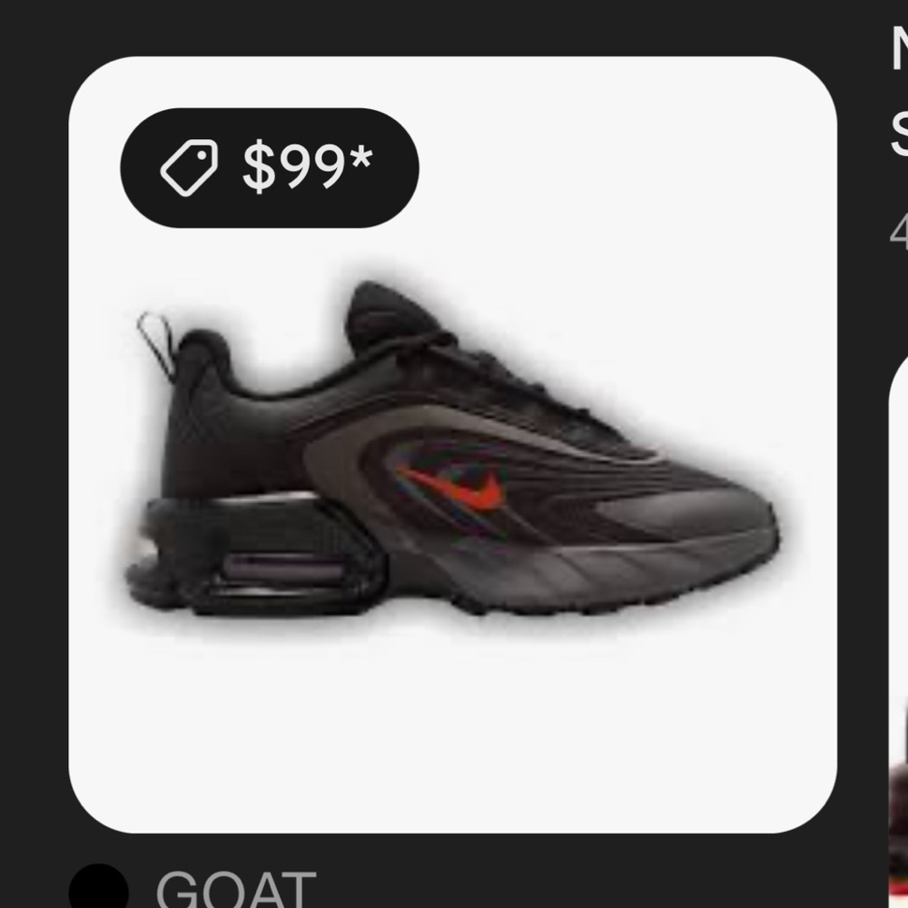 Nike Kids Black and Red Sneakers